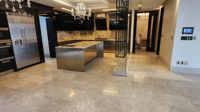 일산 풍동 오르비제 대리석 청소 현장 사진 02
